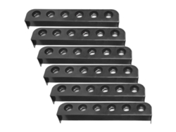 3 Juegos De 6 Piezas De Soportes Para Tacos De Billar, Accesorios De Montaje En Pared De Plástico Con 6 Agujeros.
