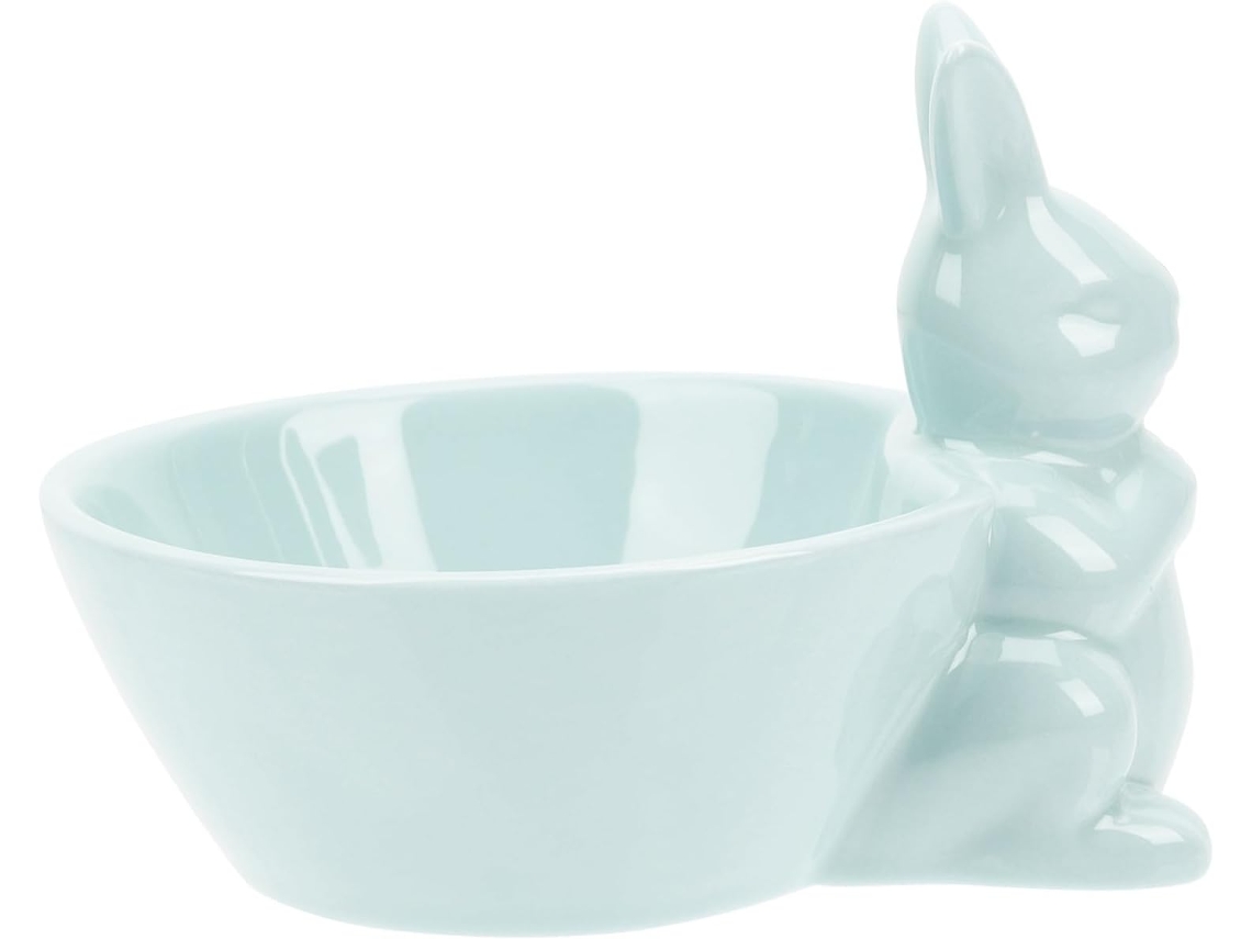 Bol de cerámica con forma de conejo, ideal para ensaladas, frutas, arroz, Pascua, utensilio decorativo, práctico, perfecto para fiestas, primavera, GOKOCO