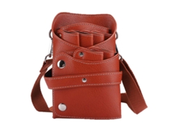 Bolsa De Cintura Portátil Para Herramientas De Peluquería, Almacenamiento De Tijeras, Cortapelos Y Peines, Marrón
