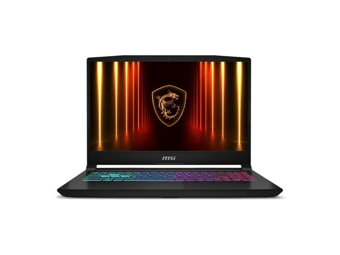 Portátil MSI Katana 15 HX B14wfk 494xpl (negro, 16 GB de RAM, 512 GB de SSD, conector de 15,6" UE, QWERTY US, Intel Core i5, GeForce RTX 5060)