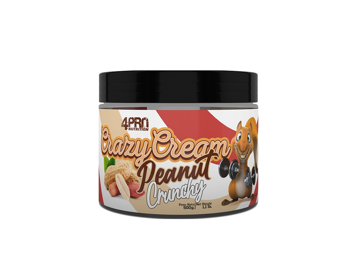 Crema de cacahuete crujiente Crazy Cream 500 g 4 Pro