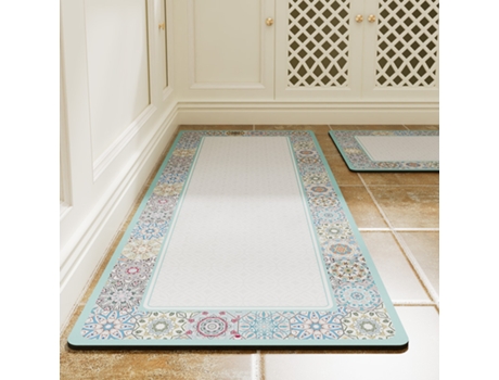 Alfombras antideslizantes para el piso de la cocina, alfombras lavables para el lavadero, patrón 6-45x150cm LUUCOZK