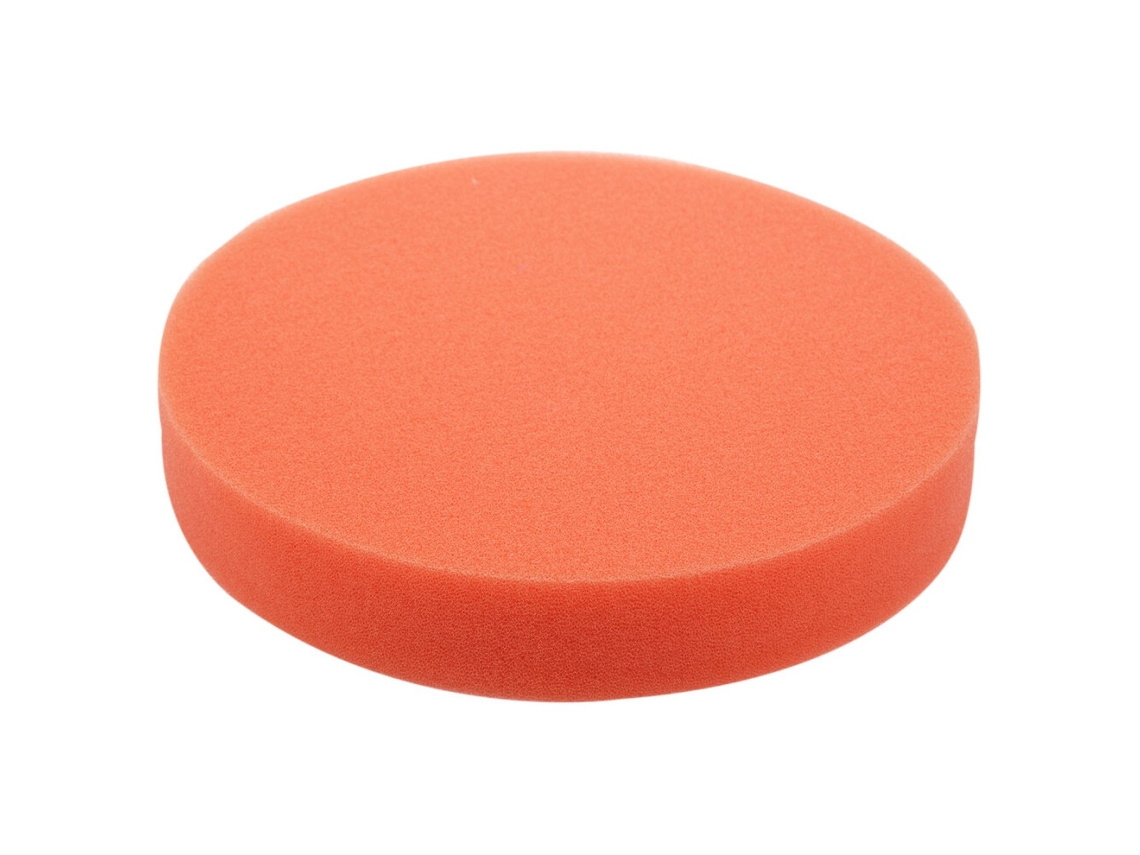 Kit de almohadillas de pulido y abrillantado de espuma suave y plana de 6 pulgadas para pulidoras de automóviles, color: naranja (150 mm)