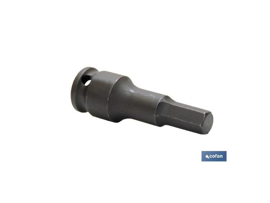 Vaso impacto 3/8 hexag. macho 5 mm