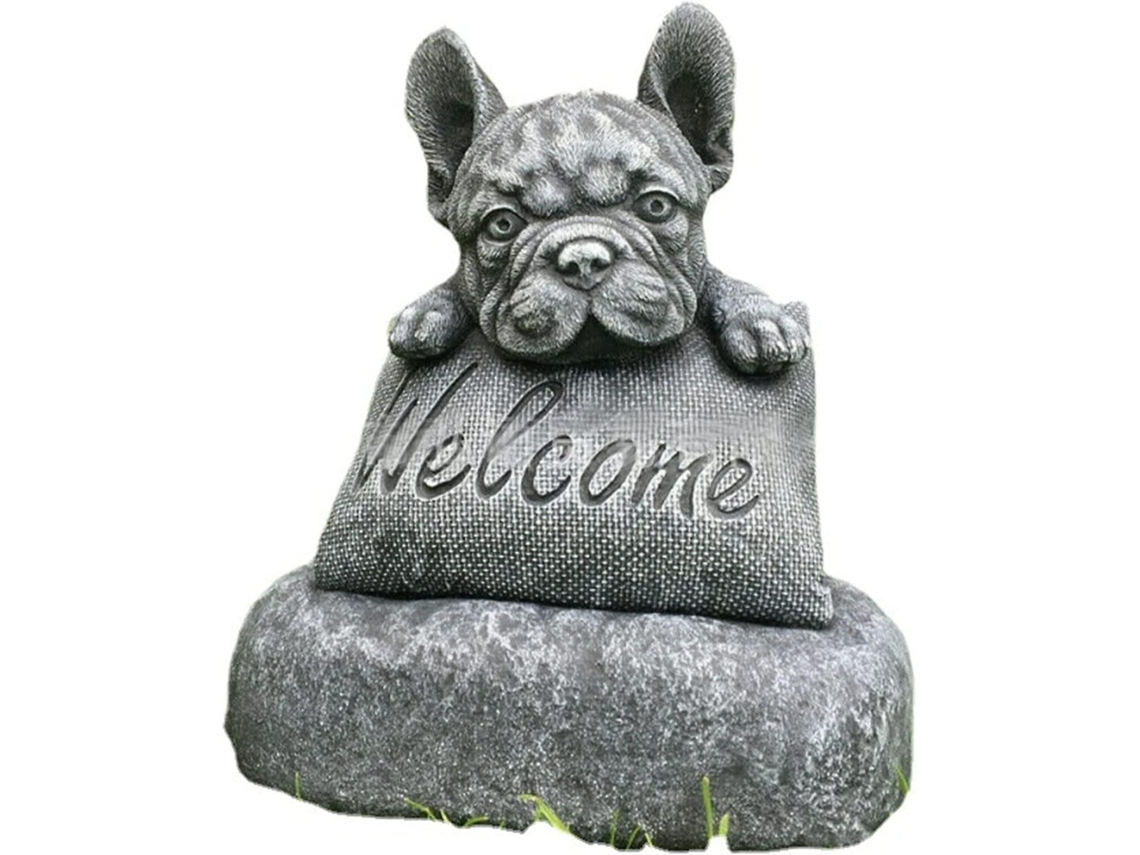Estatua De Bulldog Francés Para Hogar Y Jardín Accesorios Decorativos Exteriores Y Interiores