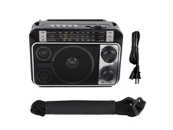 Radio Retro Portátil Fm Am Sw Altavoz Bluetooth Fuente De Alimentación Dual Enchufe Ee. Uu.