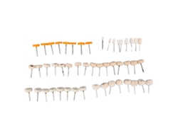 Mini kit de cepillos de pulido con 50 piezas, incluidos 3 mm y fieltro.
