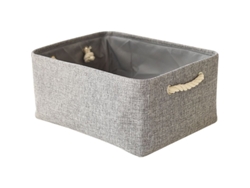2026-caja De Almacenamiento De Lino, 3 Piezas, Tamaño Grande (16.1x7.8x12.2 Pulgadas), Plegable Con Asas