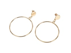 Pendientes de Aro dorado adulto de 5x7 cm