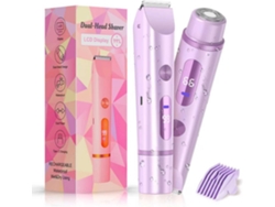 Recortadora de pelo 2 en 1 para mujer, depiladora de alta potencia, resistente al agua.