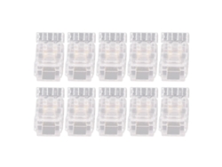 2026-10 Piezas Conector De Cable Para Tira Led Cob 2pin 8mm Transparente Sin Soldadura Para Hogar Oficina Escuela