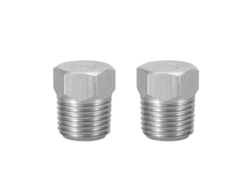 Tapón Hexagonal De Acero Inoxidable Con Rosca Externa (npt 1/8, 2 Unidades)