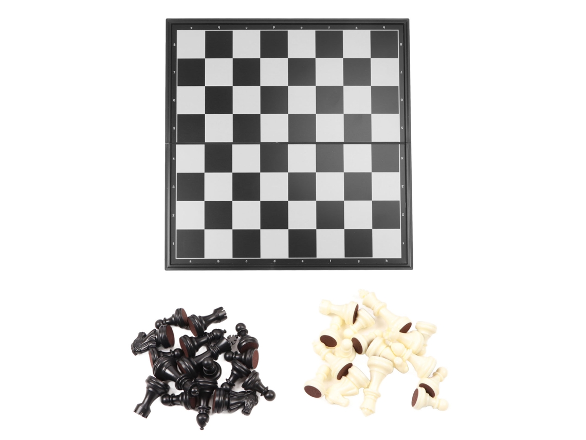 Juego De Ajedrez Magnético Portátil Con Tablero Plegable Grande De 33 X 33 Cm Para Viajes Y Para El Hogar.
