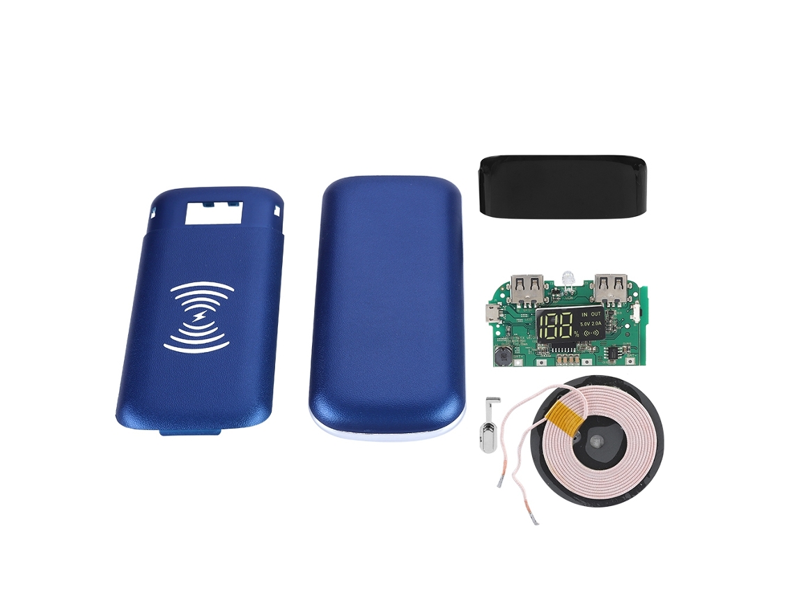 Kit de batería externa EOOCOO (carga inalámbrica Qi con pantalla digital)