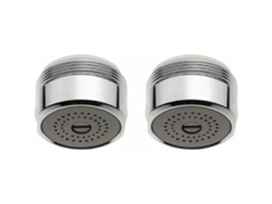 Adaptador macho-hembra de doble rosca ajustable, ahorrador de agua ciclónico de flujo aireado para grifos y boquillas de ducha, ahorra agua y energía.