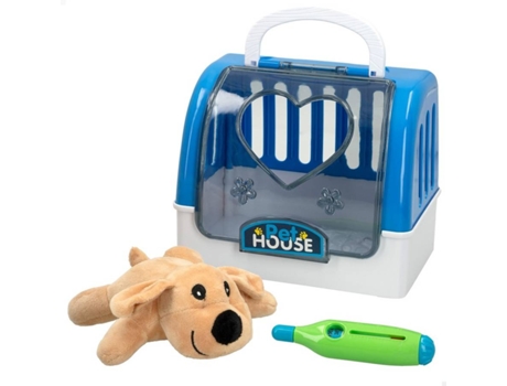 Peluche CB TOYS Perro con Transportín y accesorios (18.5 x 13 x 15.5 cm)