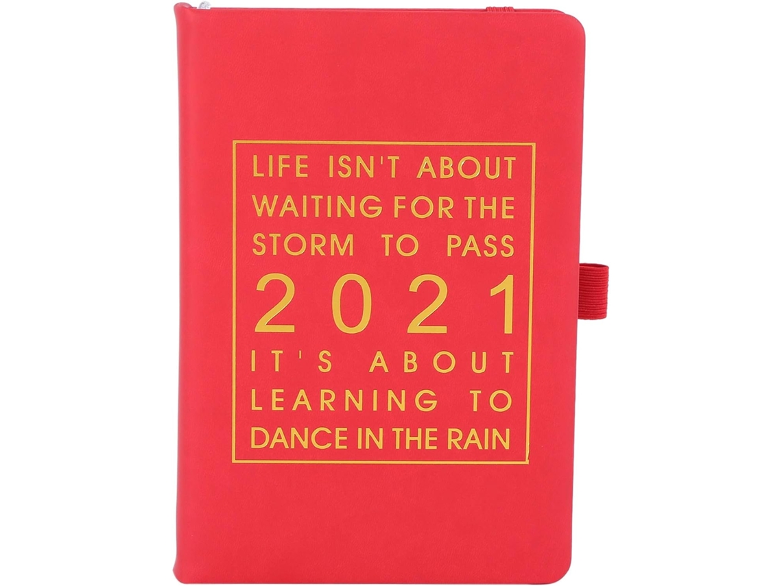 Agenda De Moda 2021, En Inglés, Cuaderno De Piel Gruesa Tamaño A5, Tapa Blanda.