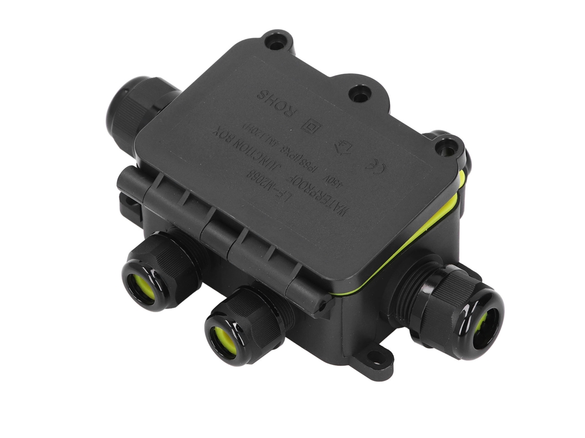 Caja de empalme impermeable de 6 vías 2026as-IP68 para cables eléctricos de alumbrado público exterior