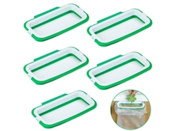 2026-linjou 5 Piezas Portavasos De Basura Portátil, Colgante Para Puertas De Gabinete, Blanco-verde