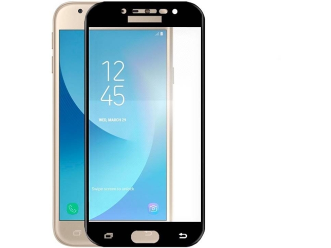 Protector de Cristal Templado Samsung Galaxy J3 2017 Full 3D Negro
