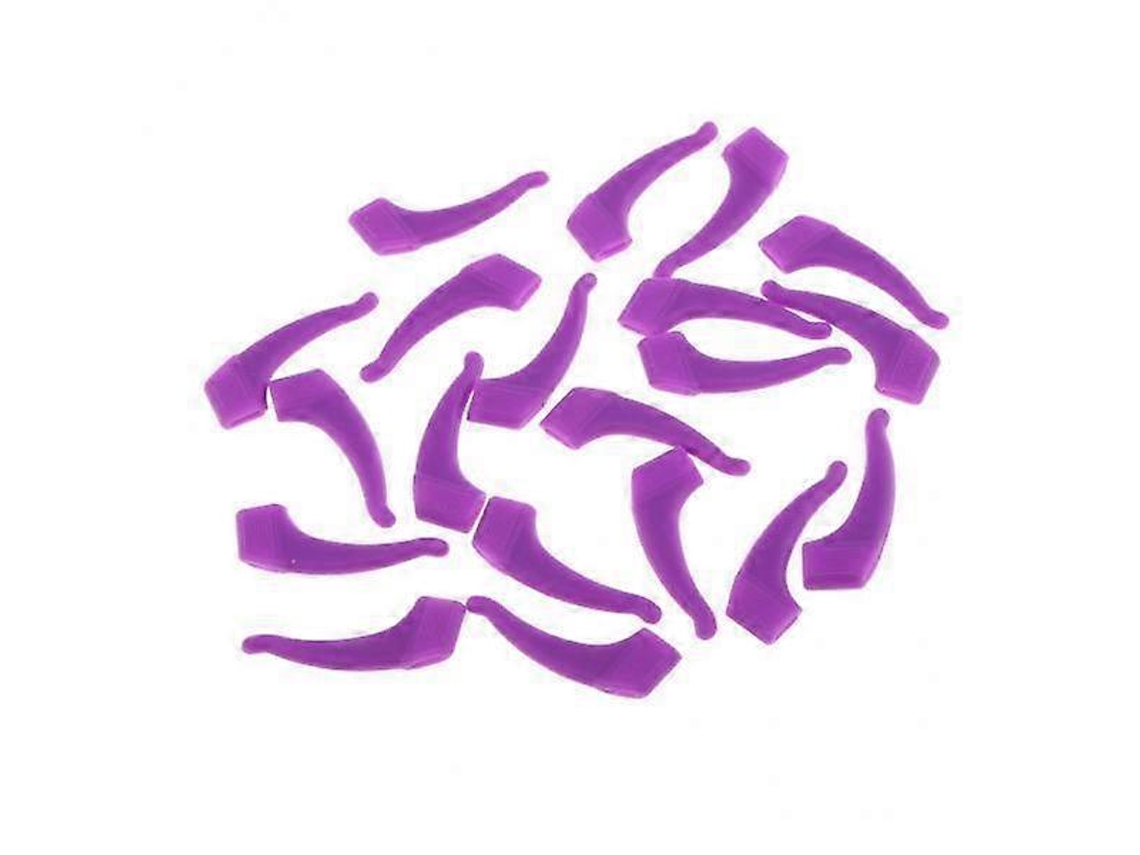 Ganchos de silicona antideslizantes para gafas (paquete de 2-4), 10 pares, color morado Rosewell