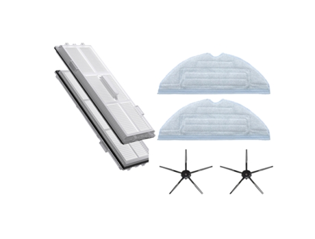 Paquete de 6 paños de fregado con filtro Hepa, Cepillo Lateral para Xiaomi Roborock S7 T7S T7Plus T7Splus, repuestos de aspiradora Robot A