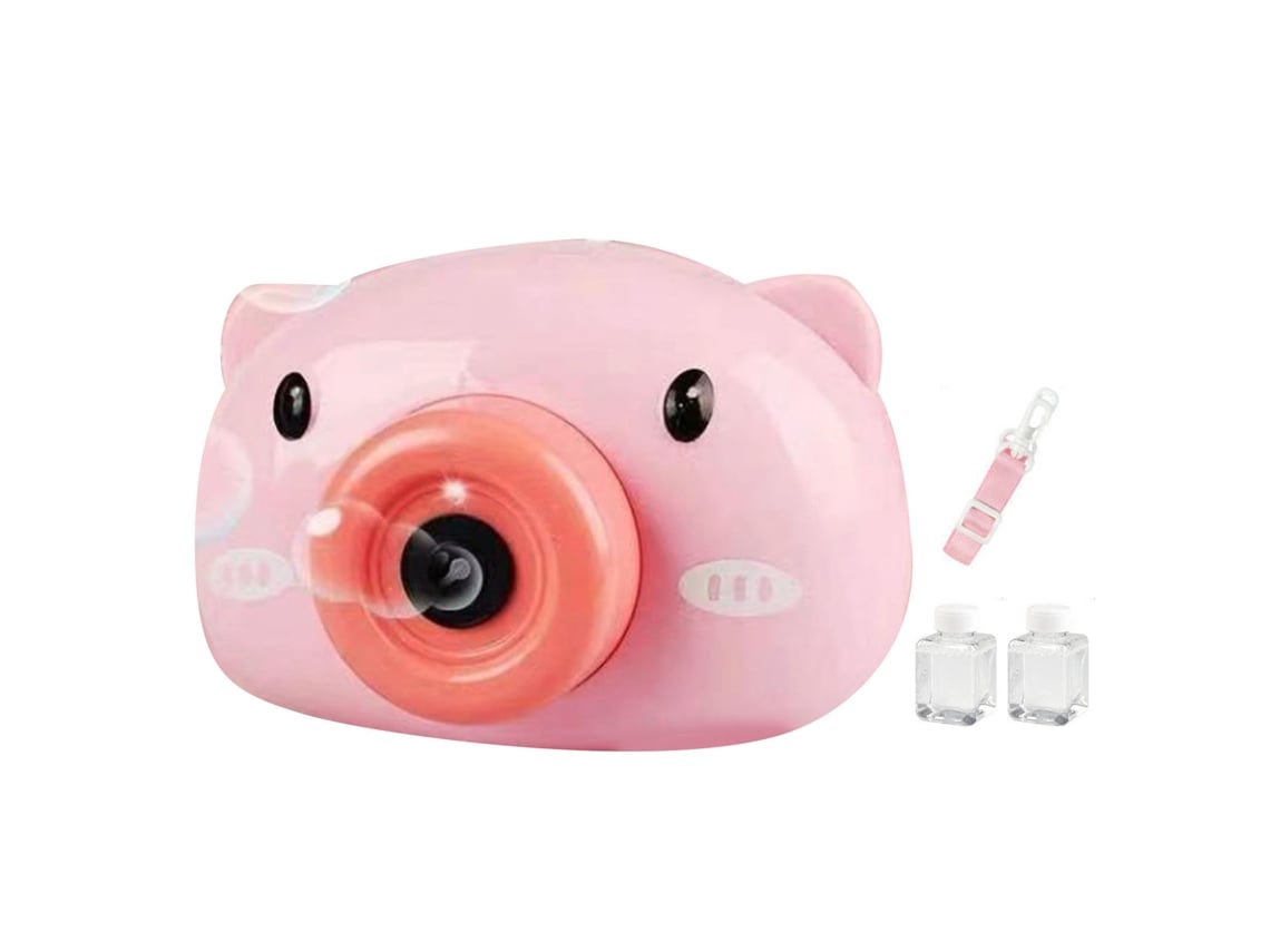 Máquina Automática De Burbujas Para Niños, Juguete Con Cámara En Forma De Cerdito, Rosa, Para Exteriores.
