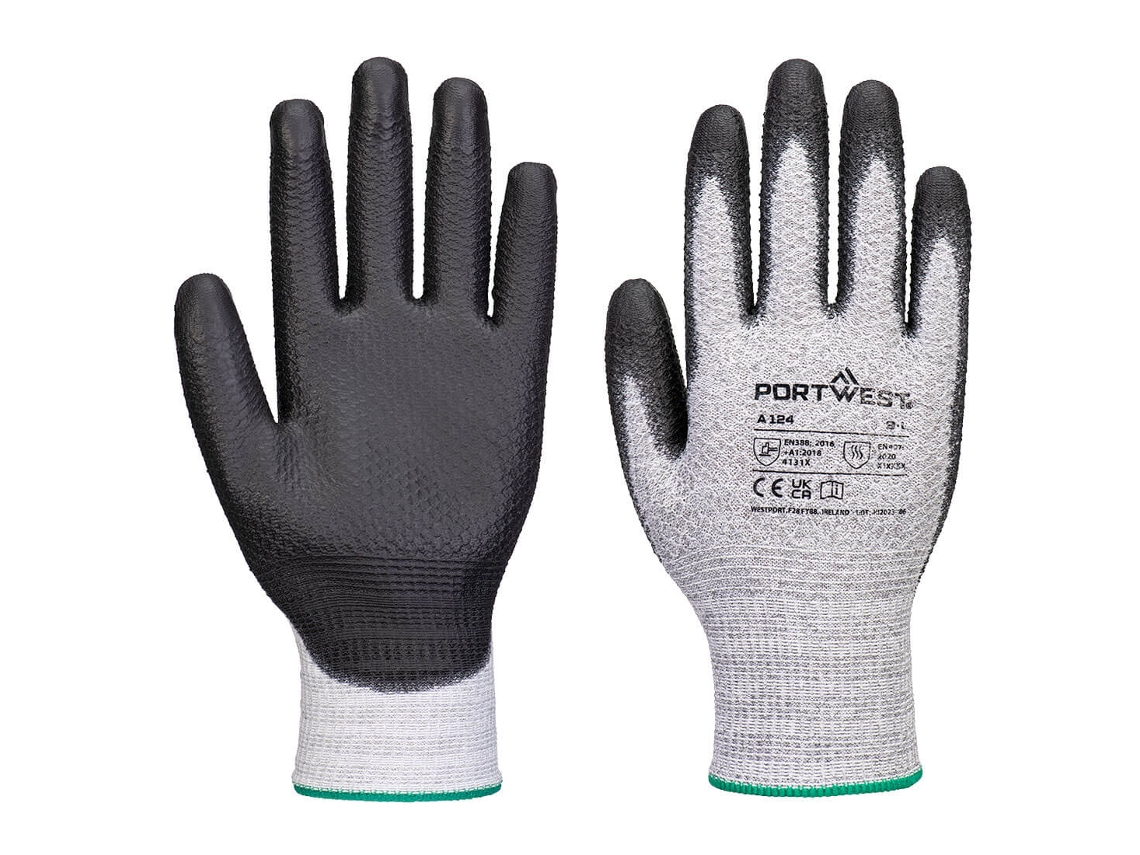 Guante Grip 13 Pu Diamond Knit - Pack De 12 Pares Gris Negro / Xs