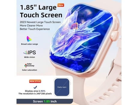 AUJEZON G20 Smartwatch 1 85 Funciones de Llamada Fitness Tracker Múltiples Modos Deportivos Ip68 Android Iphone Rosa