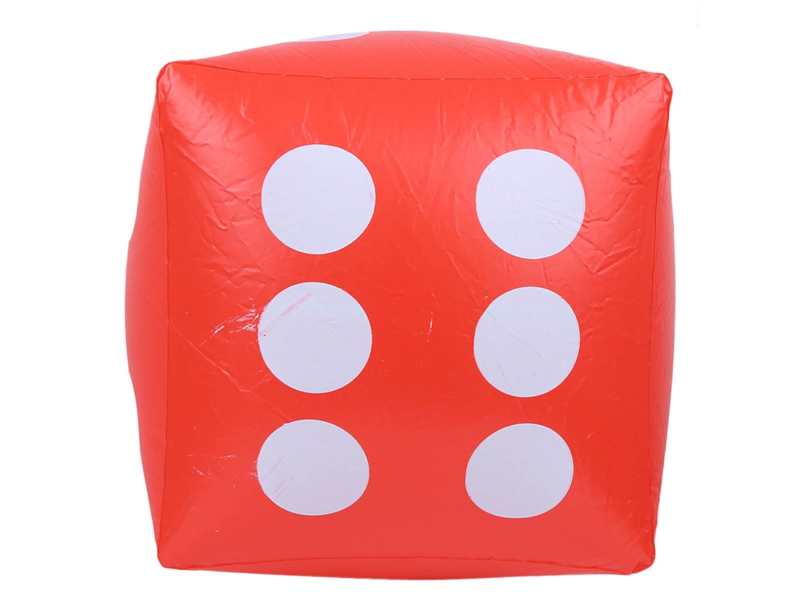 Ats-dado Inflable De Pvc Portátil Para Fiesta Interior Exterior Juguete Suministro De Actividades Rojo