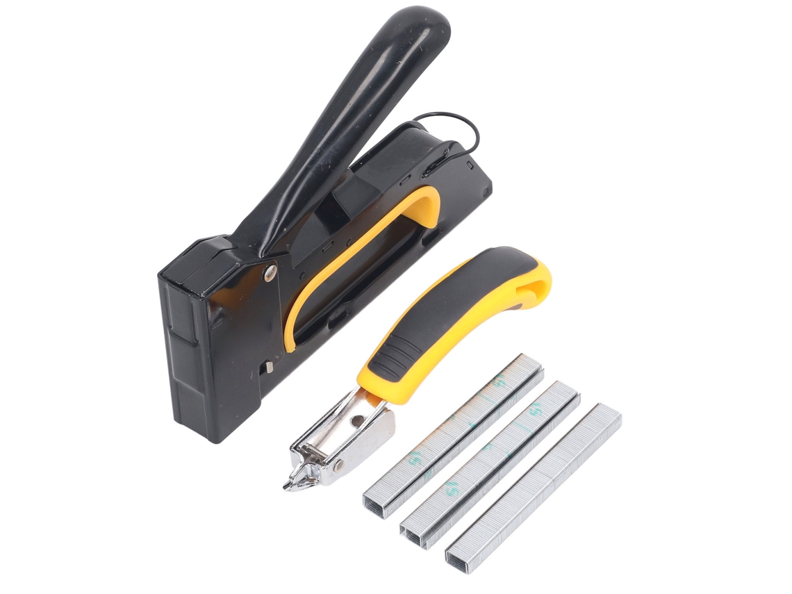 Kit De Grapadora Manual De Alta Resistencia Con Extractor Para Decoración Y Carpintería.