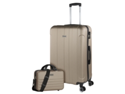 Juego De Maletas Rígidas Abs ITACA Havel champagne (48X73x28 Cm)