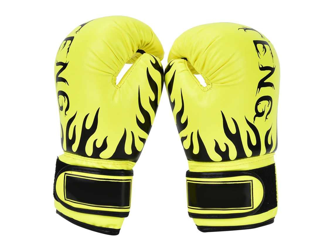 Guantes de boxeo de piel sintética para niños, entrenamiento de sparring y sacos de boxeo, 1 par