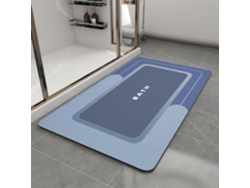 Alfombrilla De Baã±o Fina Y Antideslizante, Muy Absorbente Y De Secado Rã¡pido (azul Oscuro/50x80x0.4 Cm) Gertiz