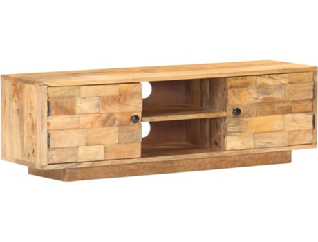 Mueble para la televisión VIDAXL Marrón Madera (116x30x35 cm)