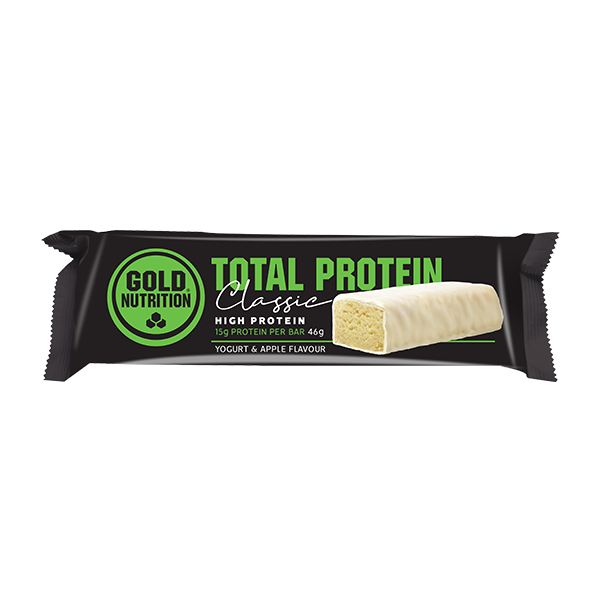 Lote de 15 Barritas GOLDNUTRITION Total Protein Yogur Manzana - 46 g (15 x 46 g)