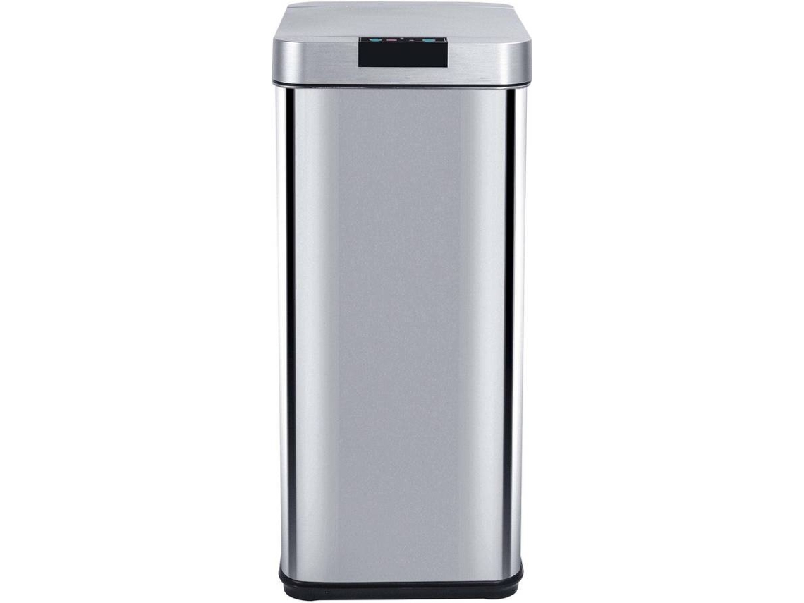 Cubo de Basura KITCHEN MOVE (Gris - Acero Inoxidable - 50 L)