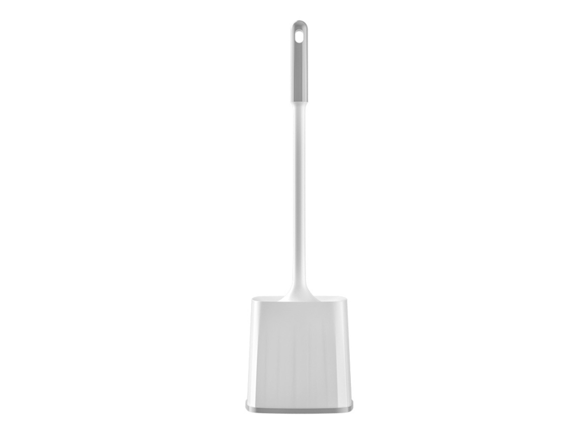 Juego de cepillo y soporte para inodoro con mango largo giratorio de 360 grados para baño
