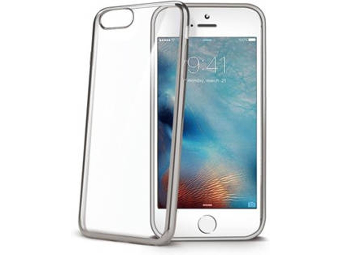 Funda iPhone 7 Plus CELLY Láser Plateado
