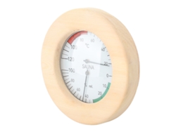 Higrómetro De Sauna 2 En 1 Para Montaje En Pared, Madera De Pino Blanco, Monitorización En Tiempo Real.