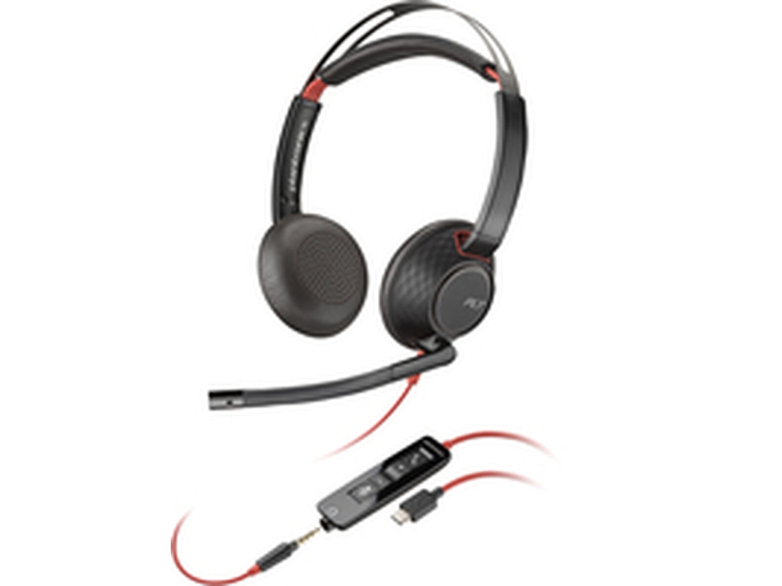 Auriculares POLY 805H3AA (Negro - USB - USB-C - Jack 3.5 mm)