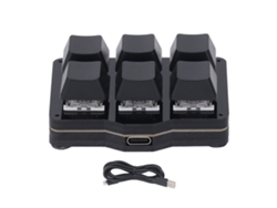 Teclado Mecânico Macro Com 6 Teclas Programáveis Usb Nkro Aperto Único Janela Flutuante Para Win