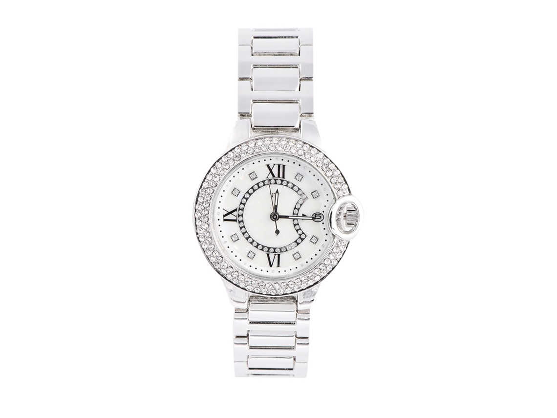 Reloj De Pulsera Analógico Para Mujer Con Diamantes De Imitación Y Brazalete De Aleación De Plata: El Regalo Perfecto.