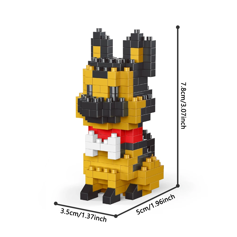 Juego De Bloques De Construcción De Perro Súper Mini, Linda Decoración De Escritorio