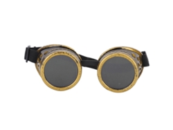 Gafas de sol Steampunk retro a prueba de viento, estilo industrial, de bronce para montar a caballo