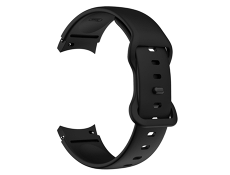 Correa de Silicona con hebilla ajustable para Samsung Galaxy Watch4 Classic 42mm/46mm/Watch4 Active 40mm/44mm - negro