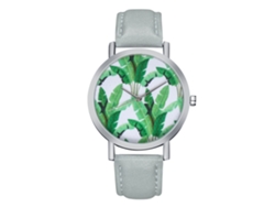 Reloj De Pulsera Analógico De Aleación Para Mujer Con Esfera Redonda, Movimiento De Cuarzo, Estilo Moderno, Color Gris.