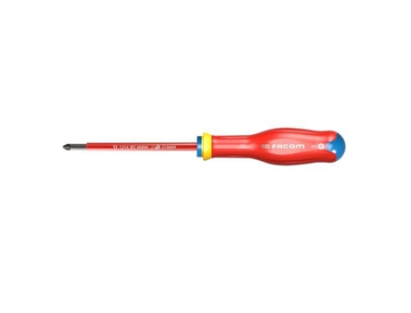 Destornillador Electricista Aislado Protwist Pozidriv 1000V Pz1 4 5X100Mm Longitud Total 210Mm FACOM Atd1X100Ve