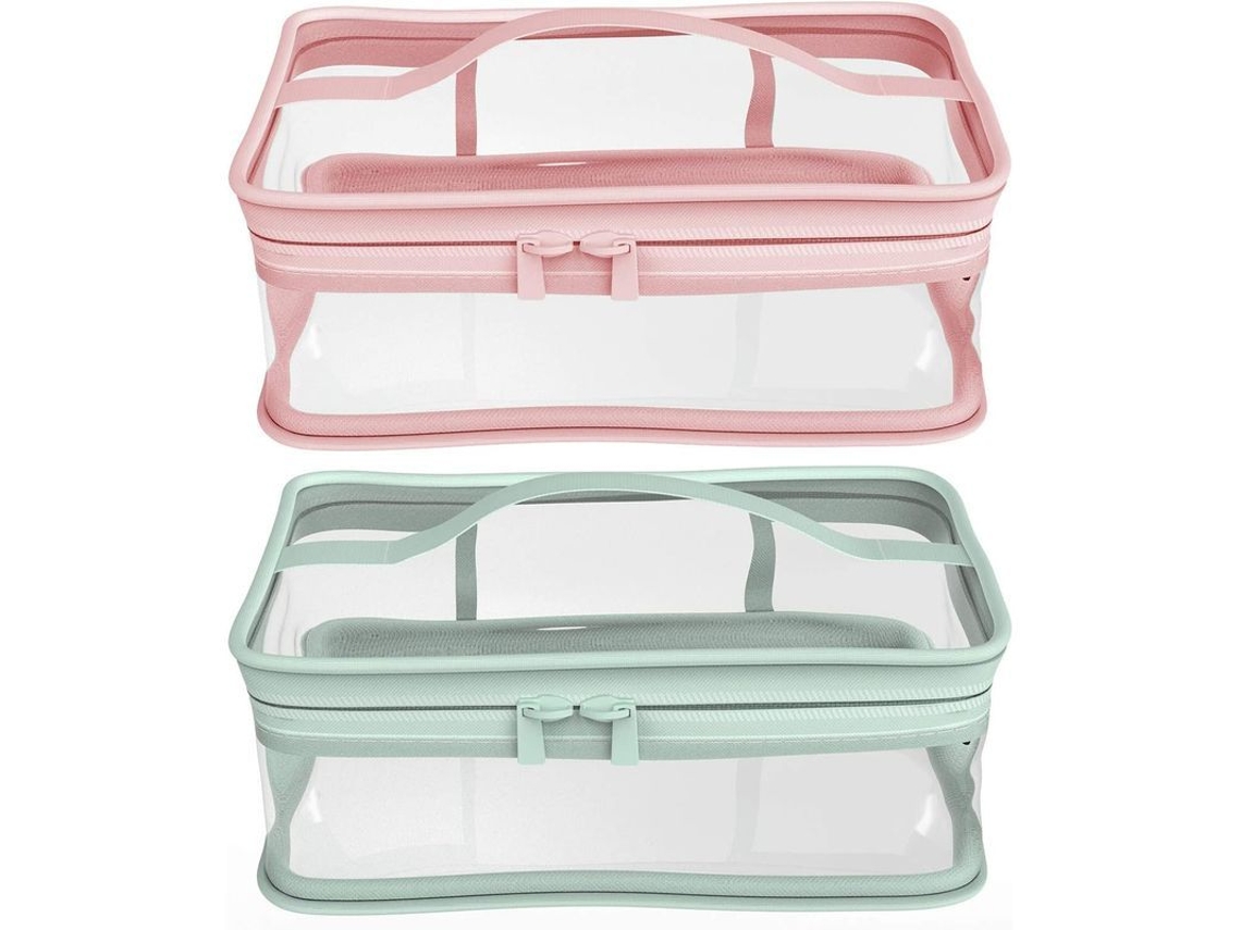 Neceser Impermeable Con Cremallera, Portátil, 2 Unidades Para Viajes Y Almacenamiento.