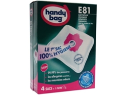 Juego de 4 bolsas para aspiradoras no tejidas E81 Handy Bag para Electrolux High Filtration